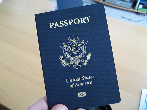 holding passport holding passport