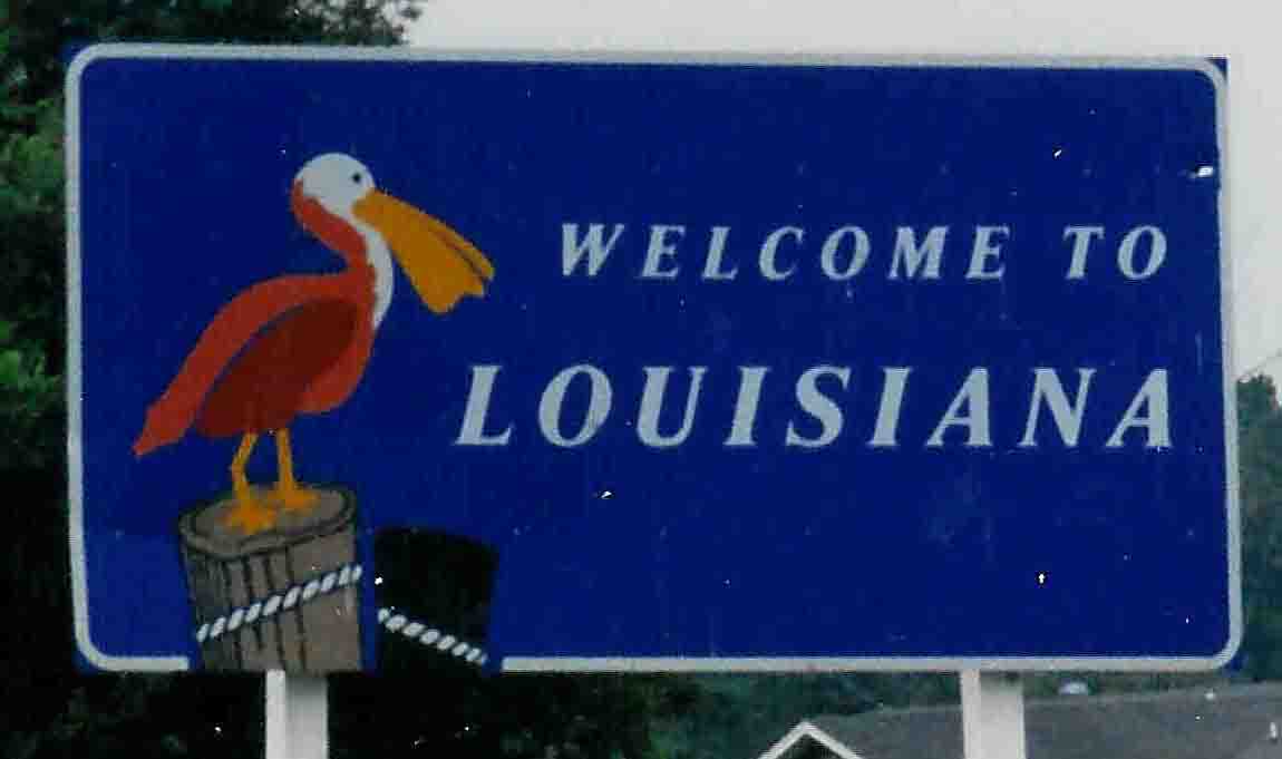 Welcome to Louisiana sign LA gay adoption