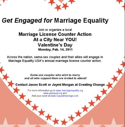 Join The Valentine’s Day National Marriage Equality Protest