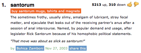 santorum definition gay blog, gay news, gay friendly, unicorn booty