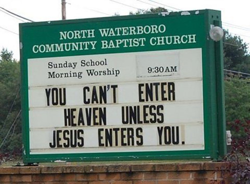 Pervy, Dirty Birds: Unintentionally Sexual Church Signs