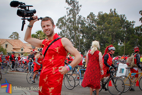 AIDS/LifeCycle: The Fabulous, Extravagant Red Dress Day