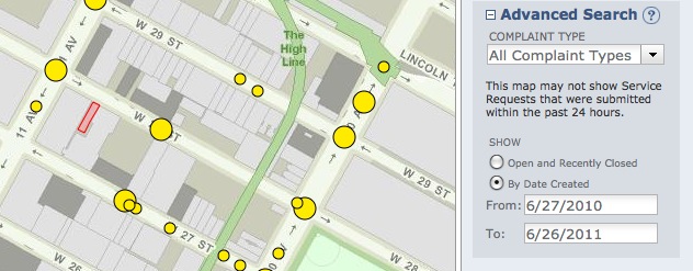 gay blog: NYC The Eagle 311 complaints map police raid the eagle, nyc the eagle, nyc eagle complaints, the eagle 311, police raid nyc gay bar