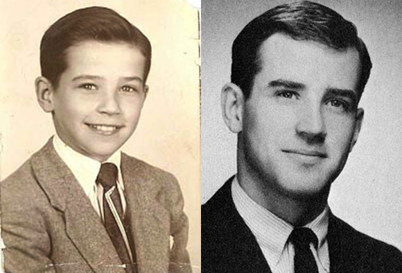 Joe Biden, age 11 and age 18