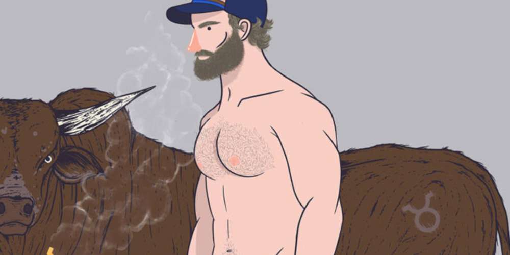This Artist Reimagined the Zodiac Signs as 12 Hunky Lumbersexuals