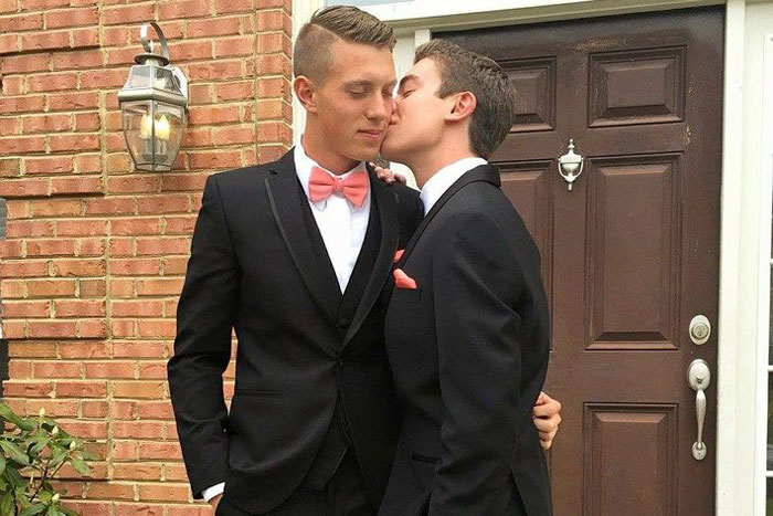 Michael Martin, Logan Westrope, gay, couple, prom, west virginia, same-sex, outsports