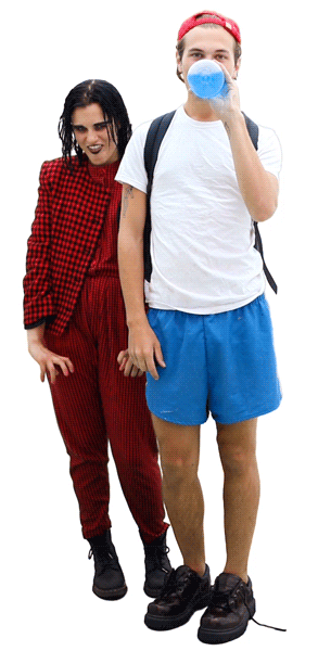 Gym Boy and the Devil, animated GIF, Mike and Claire