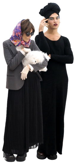 old ladies, mike and Claire, animated GIF