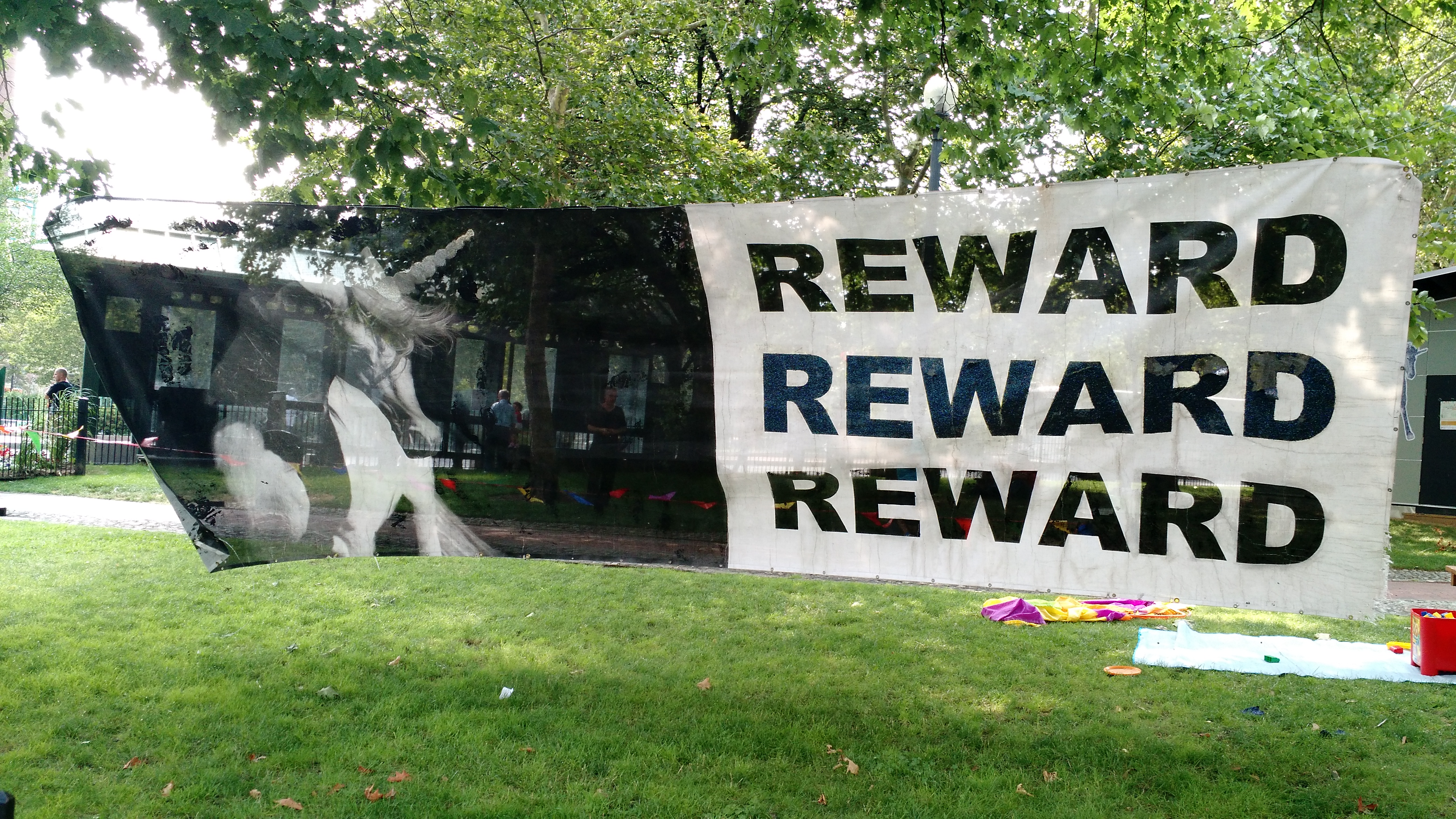 Missing Unicorn Wanted in Kennedy Plaza, Providence