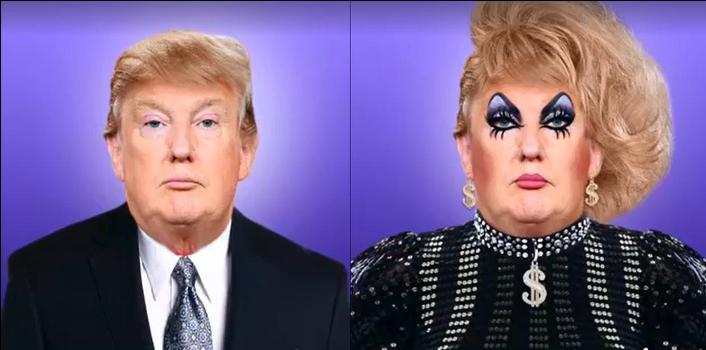 VIDEO: Donald Trump Is One Ugly Drag Queen