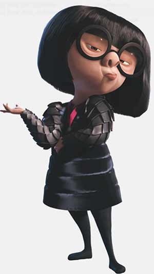 Edna Mode, The Incredibles, Pixar, superhero