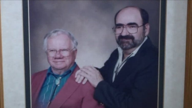 An earlier photo of the happy couple.
