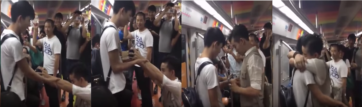 VIDEO: Adorkable Gay Marriage Proposal on Beijing Subway