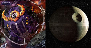 unicron, death star, Star Wars, Transformers, geeks, sci-fi, battle