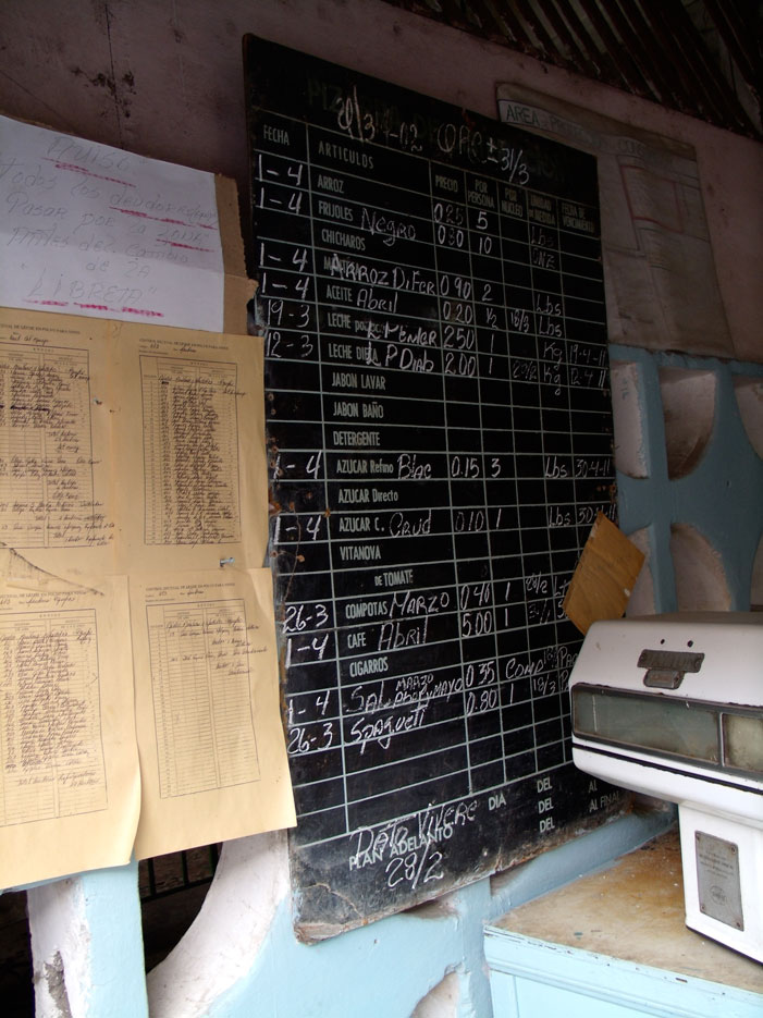 Havana, Cuba, bodega, libreta, supermarket, store, exchange rate