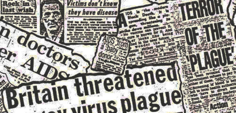 AIDS headlines Ronald Reagan HIV
