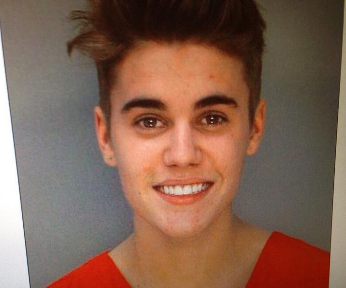Justin Bieber death mugshot