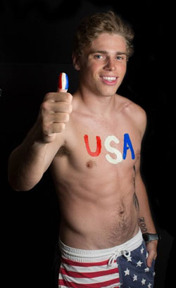 Gus Kenworthy, Olympic, medal, medalist, gay, Sochi, winter games, 2014, shirtless