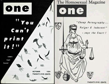 one magazine, gay, homophile marriage, history, queer, banned, legal, court, obscene, supreme court
