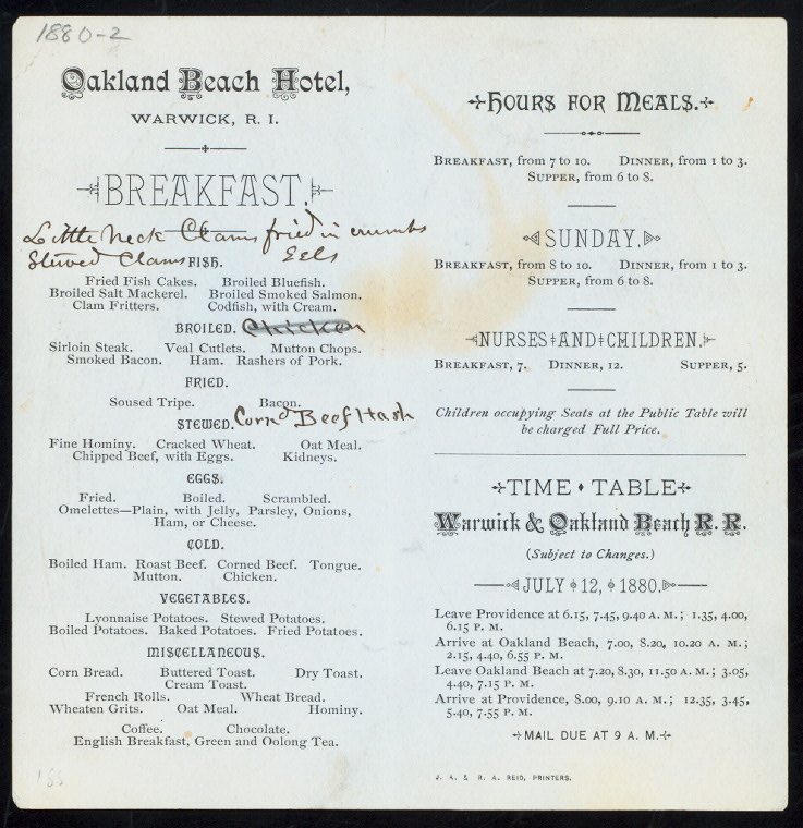 Oakland Beach Hotel, Warwick, RI 1880