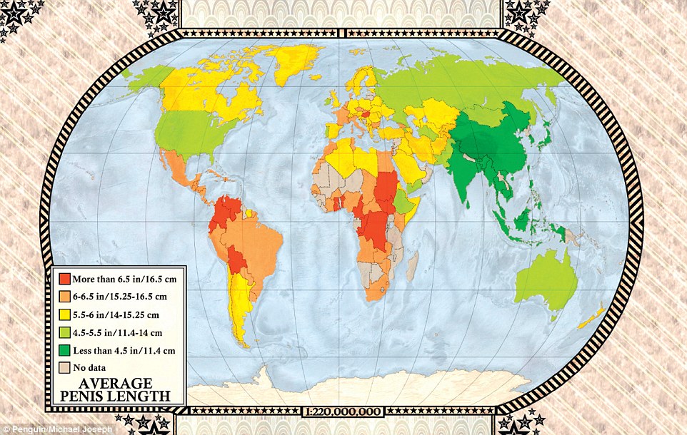 Vargic's world penis size map