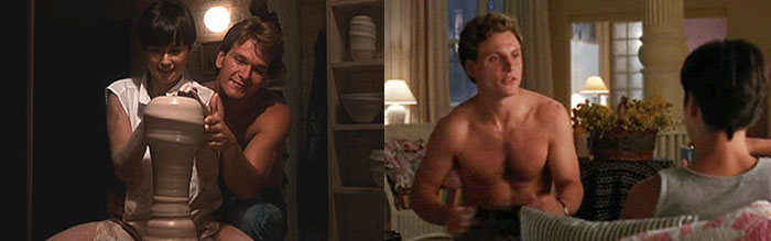 Patrick Swayze, Demi Moore, Tony Goldwyn