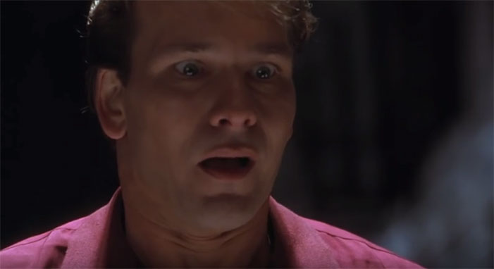 Patrick Swayze, ghost, weird face, expression, death