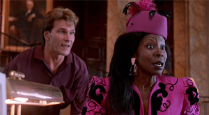 Patrick Swayze, Whoopi Goldberg, Ghost, bank, scene