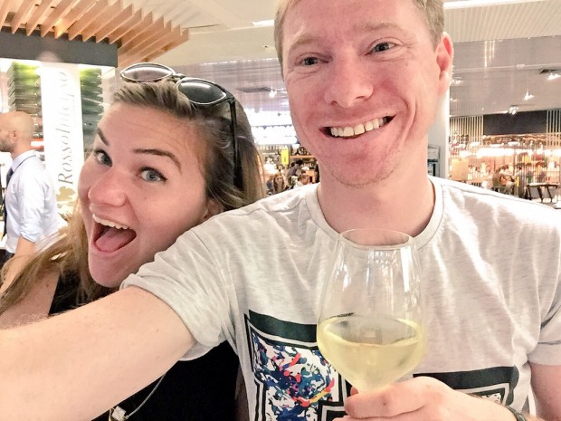 Make life more exciting by hanging out at the airport bar with friends xx