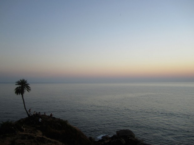 Om Beach, Gokarna, India, sunset
