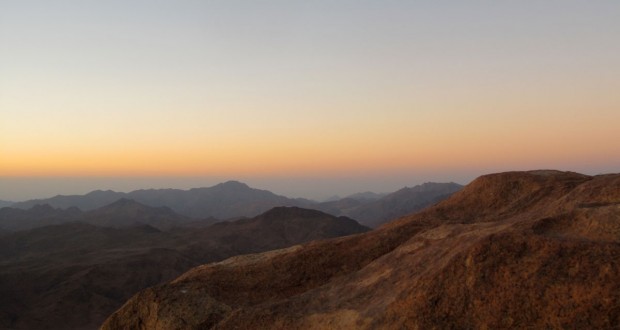 Mount Sinai, Egypt, sunrise