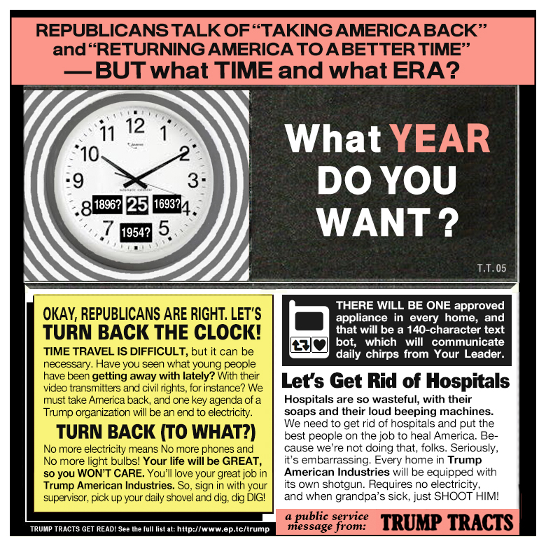 donald trump, ethan persoff, jack t. chick, satire