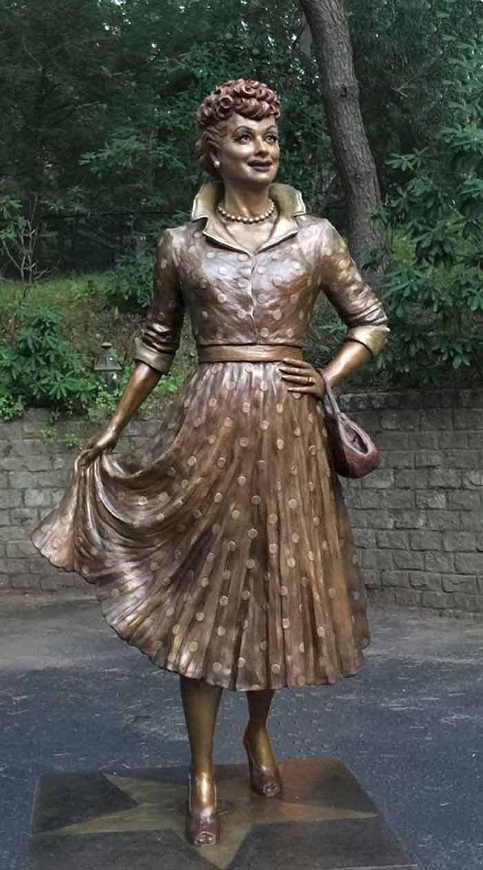 Lucille Ball, sculpture, Lucy, Carolyn Palmer