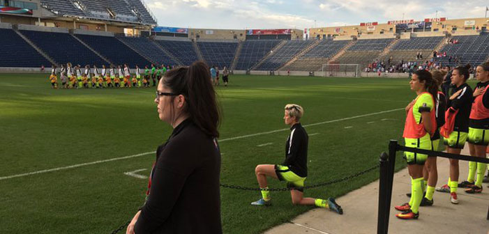 Soccer Player Megan Rapinoe Joins Colin Kaepernick’s Protest of National Anthem