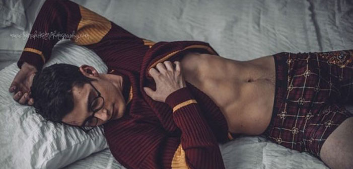 Harry Potter Handles His Wand In Magically Sexy Bedroom Shoot