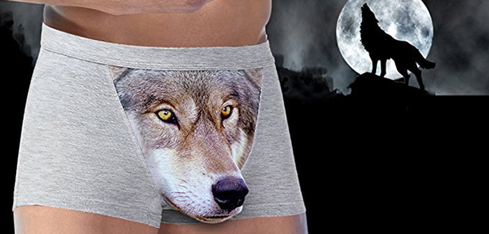 Finalmente! Cueca que Faz Seu Volume Parecer com uma Cara de Lobo!