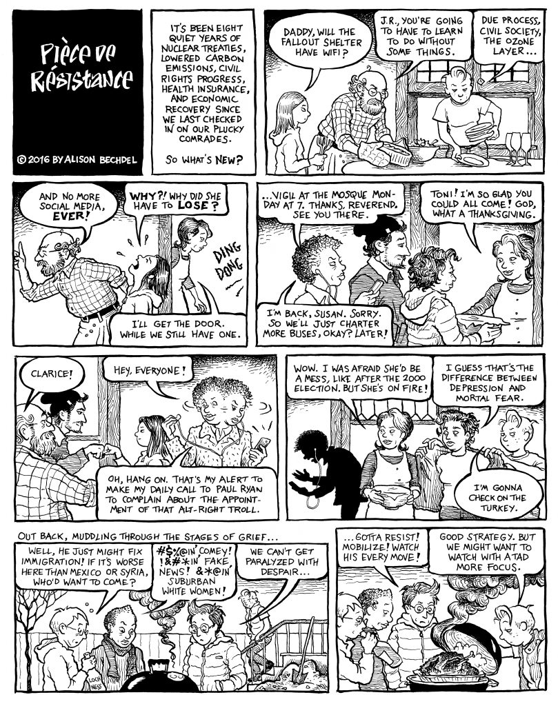 dykes to watch out for, alison bechdel, donald trump, thanksgiving