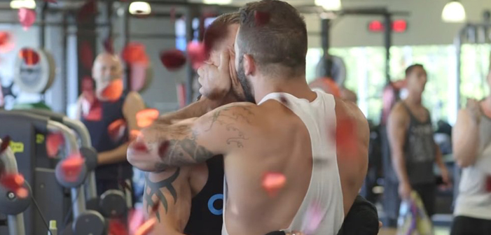 VIDEO: Hunky Swolemates’ Flash Mob Proposal Is Also an Ad for a Wedding Planner