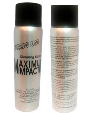 maximum impact, amyl nitrate, poppers, spray, can, silver