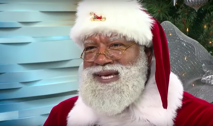 Black Santa, Larry Jefferson, Mall of America, Bloomington, Minnesota