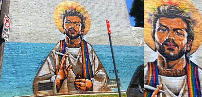 George Michael Immortalized with Saintly Mural (Photos)