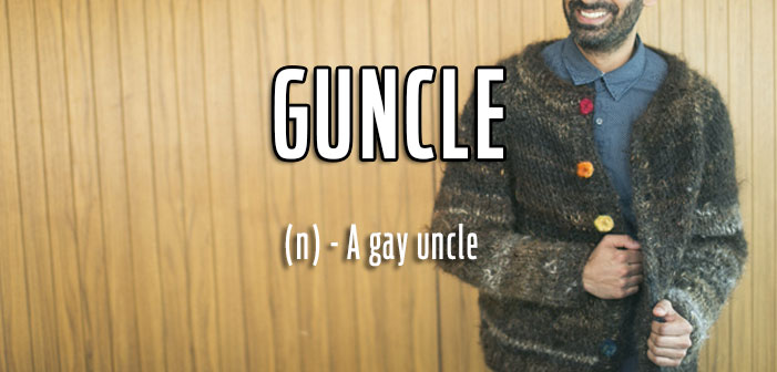 gun, gay uncle, sweater, definition, queer, gay, lgbtq, slang, portmanteaus, neologisms, vocabulary, glossary, dictionary