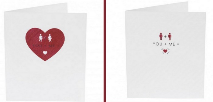 Valentine’s Day Cards for Gay Couples Are Out in Popular UK Chainstores