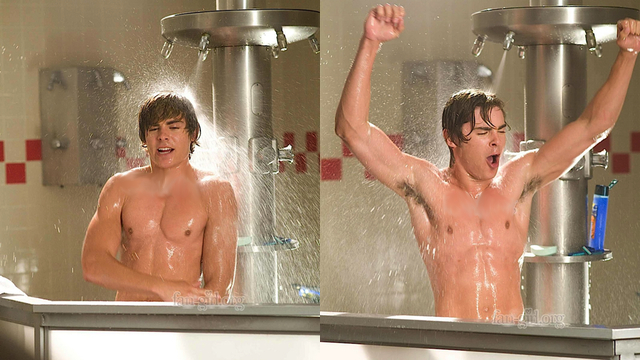 Shirtless Zac Efron
