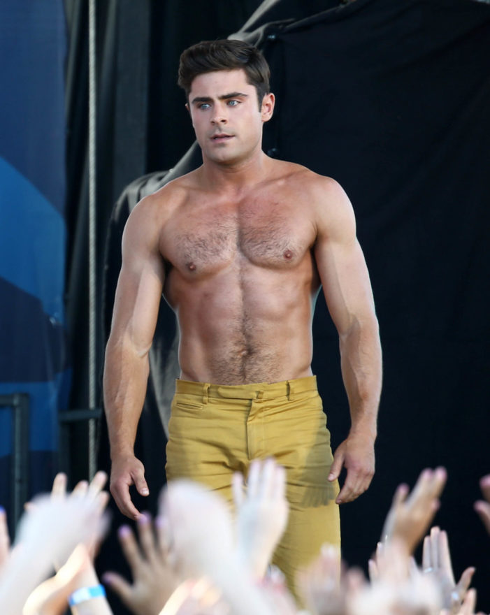 Zac Efron Shirtless