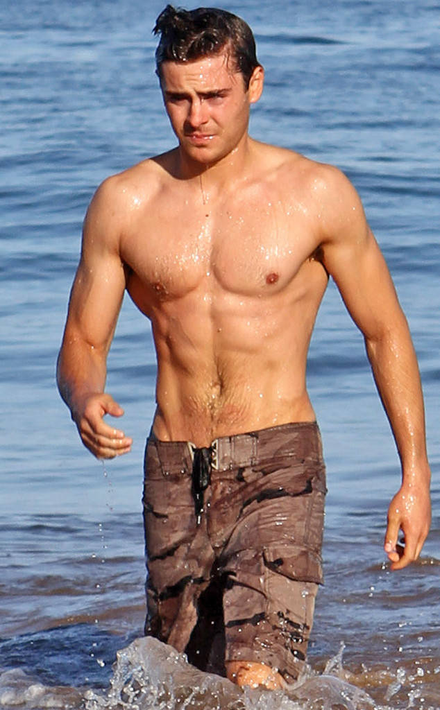 Zac Efron Shirtless