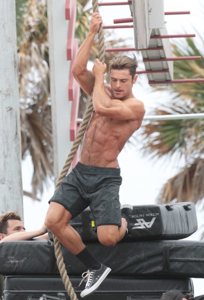 Zac Efron shirtless