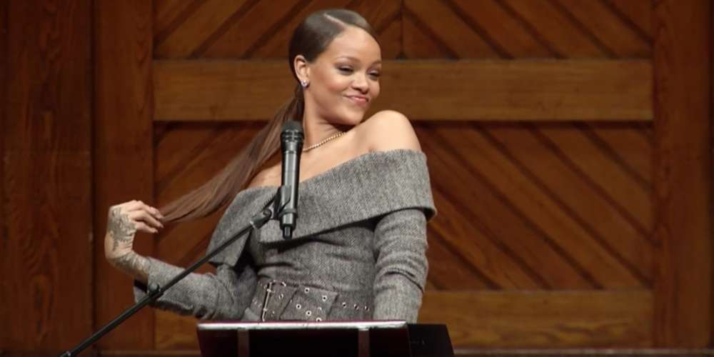 So, I Made it to Harvard: Watch Rihanna Accept Her Humanitarian of the Year Award (Video)