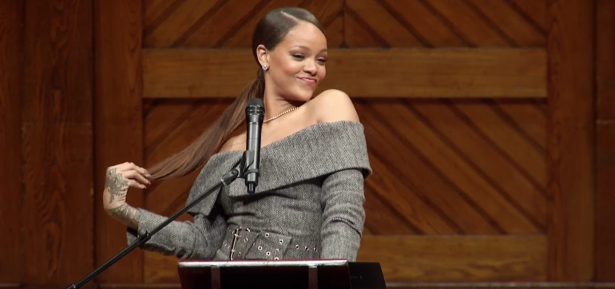 So, I Made it to Harvard: Watch Rihanna Accept Her Humanitarian of the Year Award (Video)