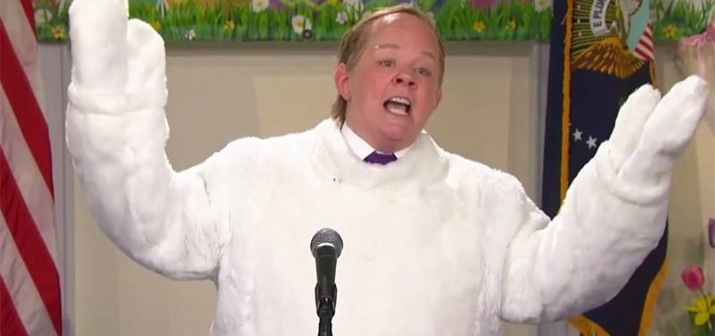 Melissa McCarthy Pops Up as Easter Bunny Sean Spicer on SNL
